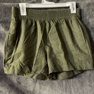 Olive Green Women's Shorts